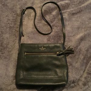 Kate Spade Black Leather Adjustable Crossbody